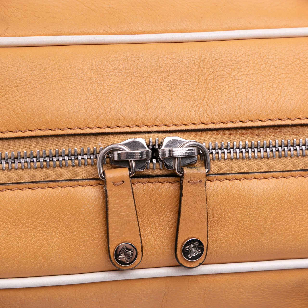 Celine Leather Boogie Handbag Bruin