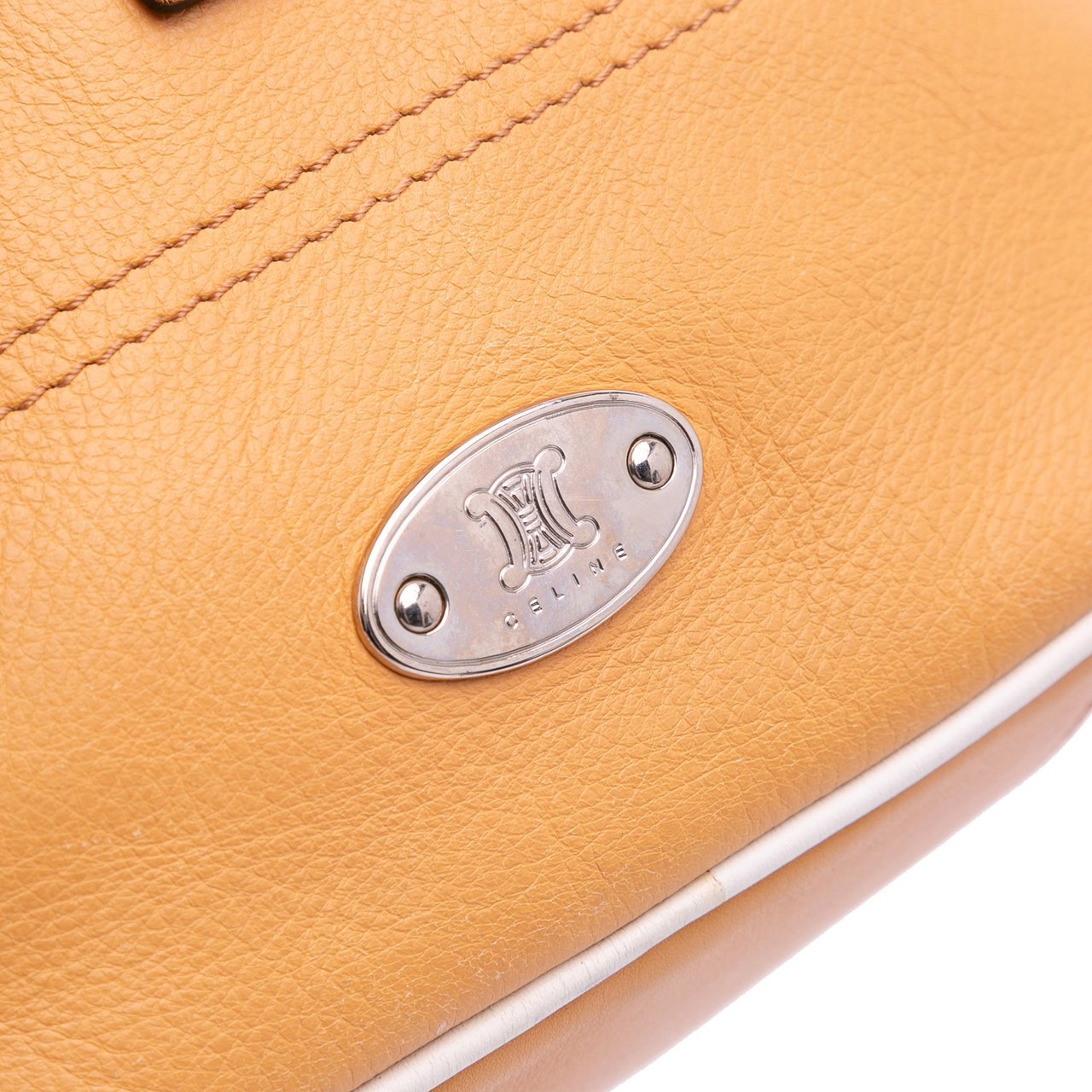 Celine Leather Boogie Handbag Bruin