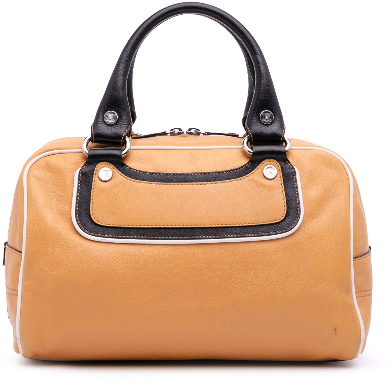 Celine Leather Boogie Handbag Bruin