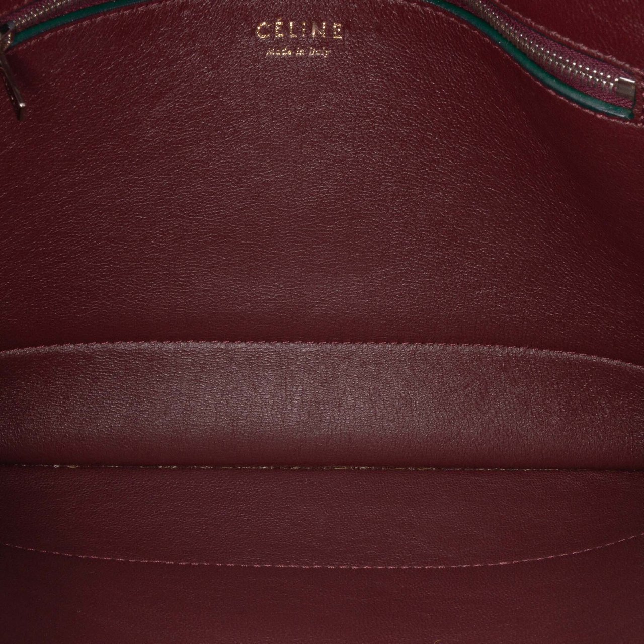 Celine Suede Calfskin and Pony Hair Diamond Clutch Rood