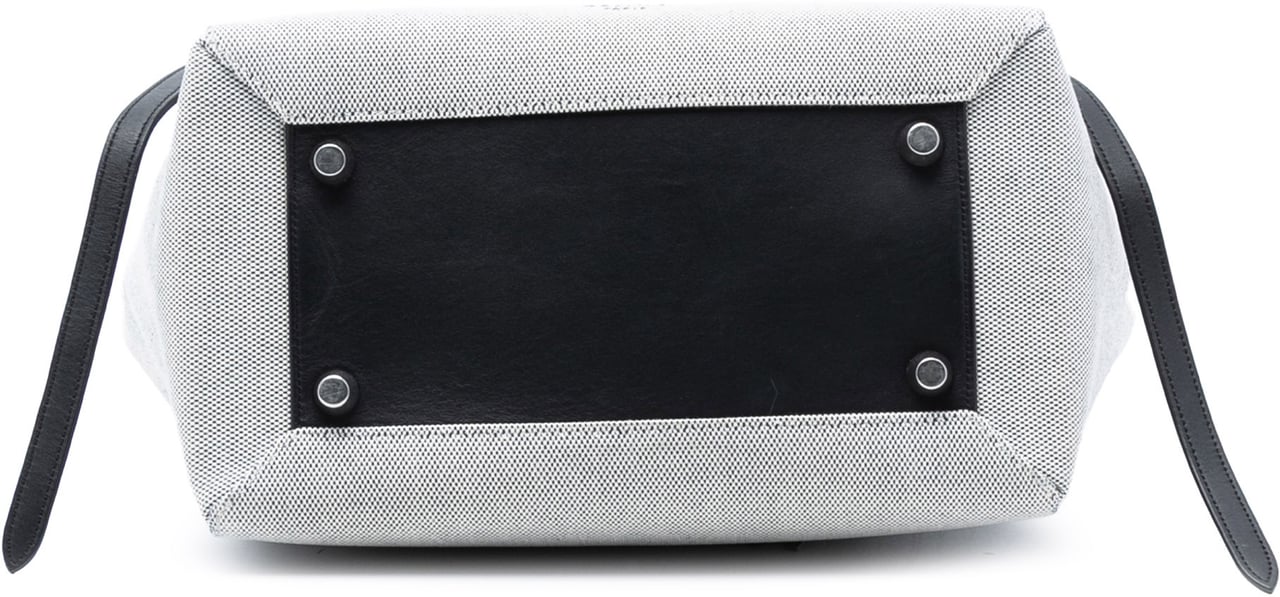 Celine Mini Canvas Belt Satchel Grijs