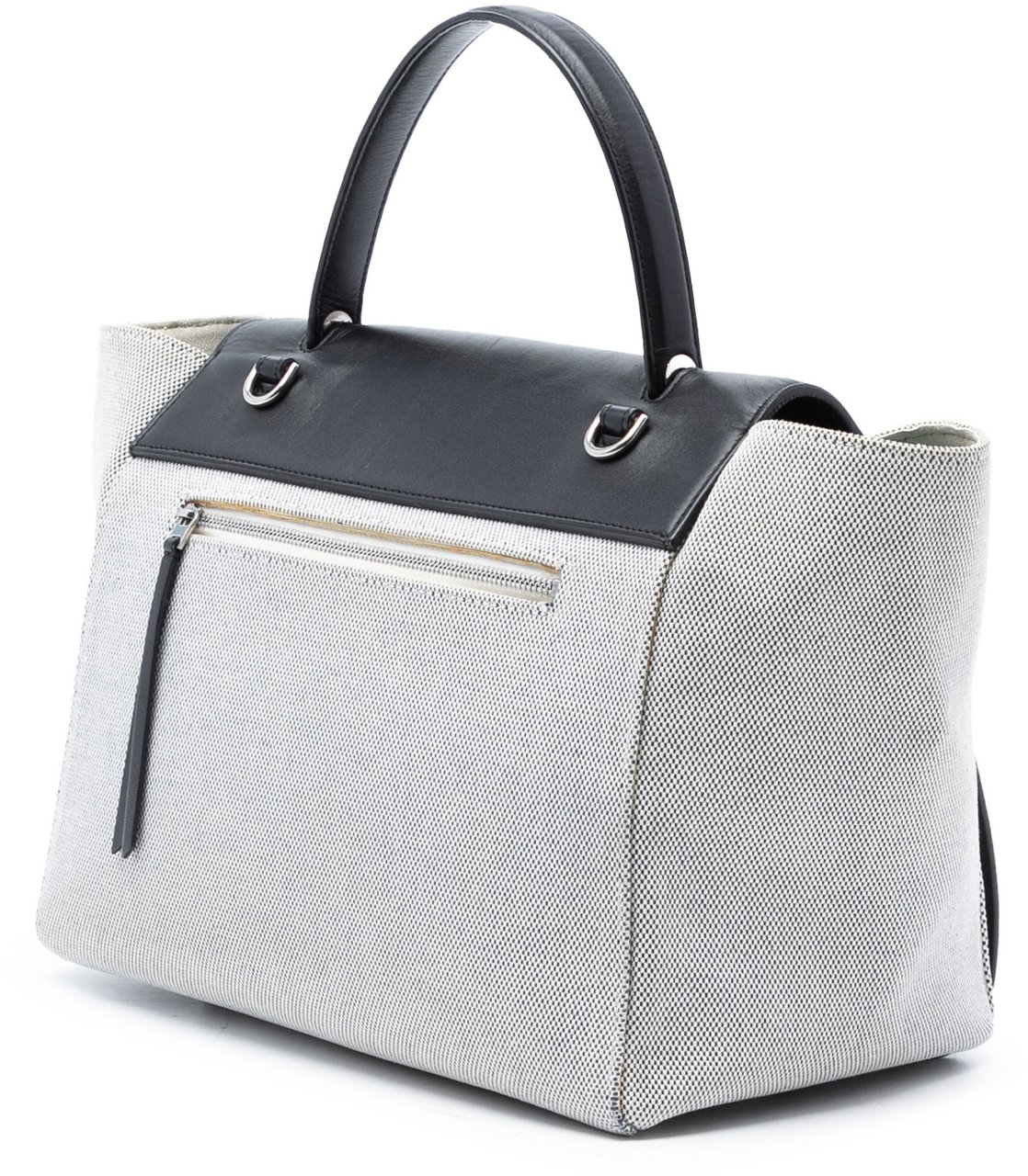 Celine Mini Canvas Belt Satchel Grijs