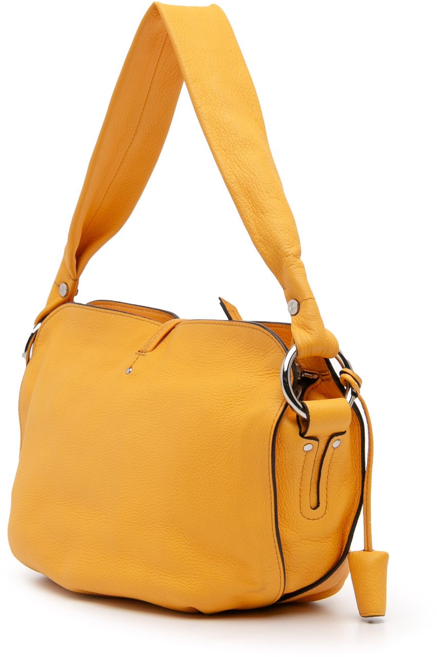 Celine Leather Bittersweet Hobo Geel