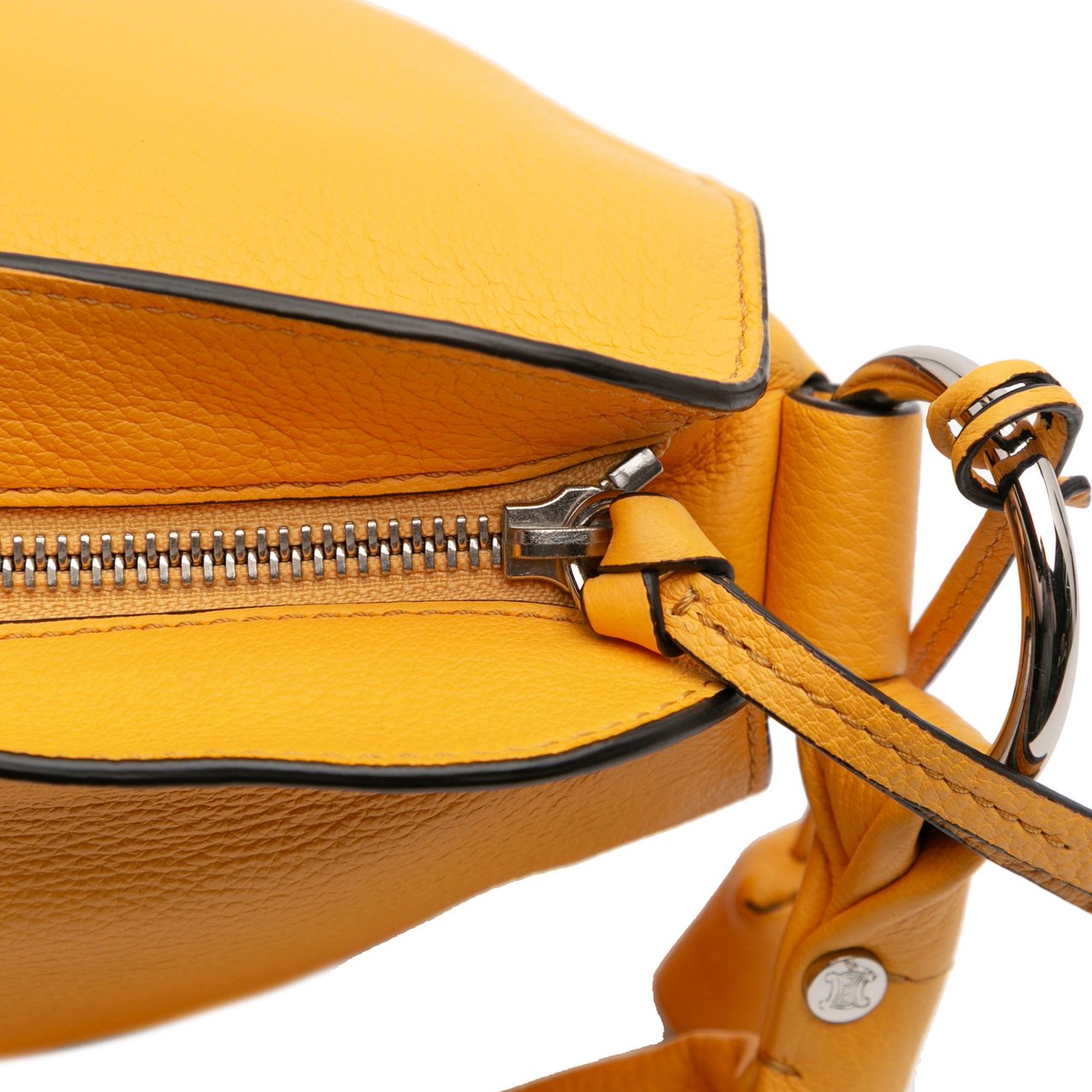 Celine Leather Bittersweet Hobo Geel