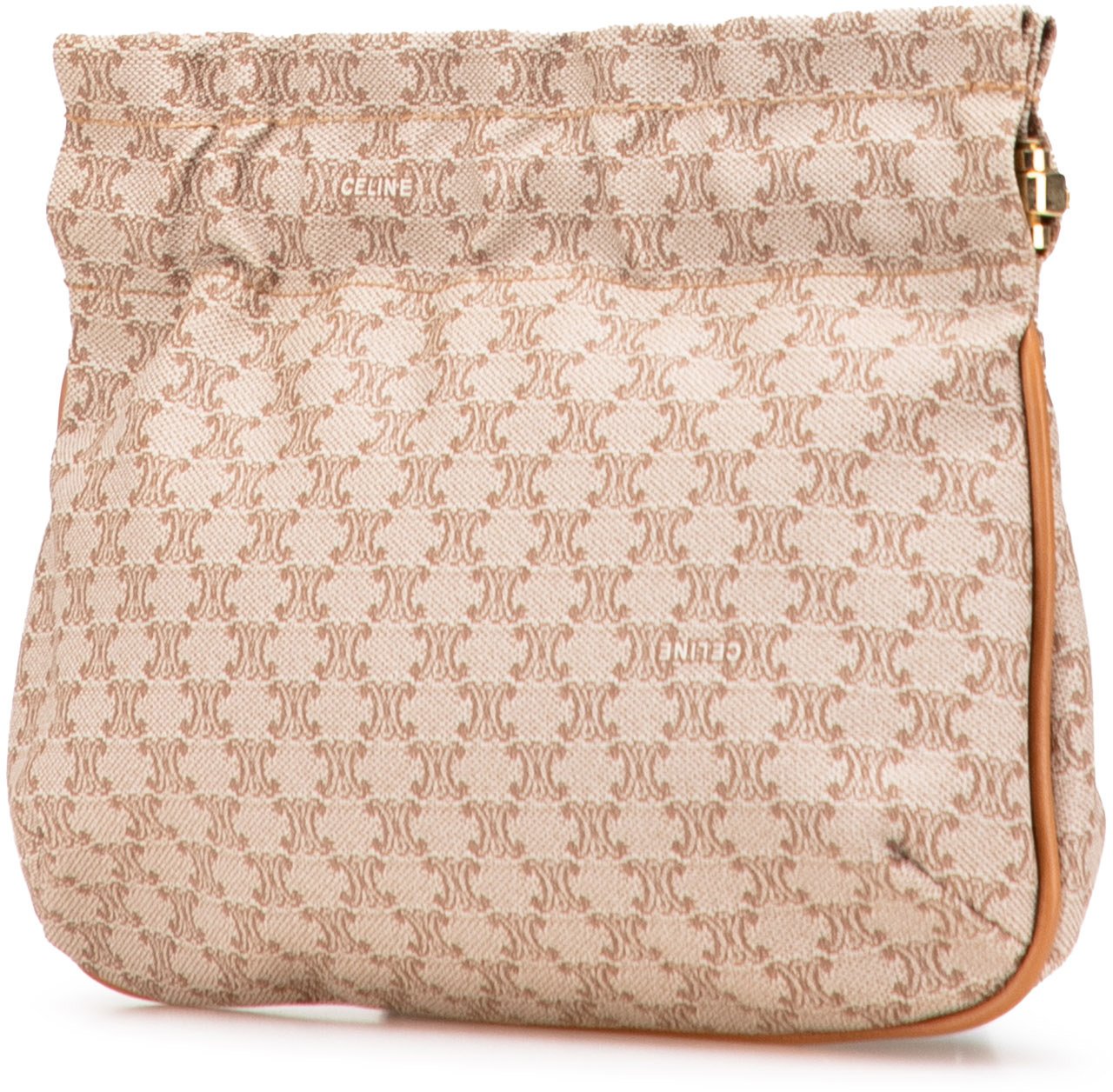 Celine Macadam Canvas Pouch Bruin