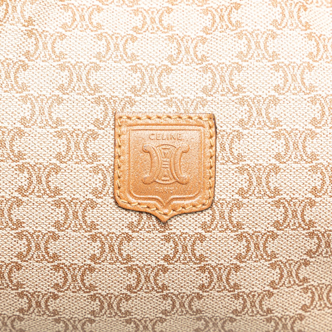 Celine Macadam Canvas Pouch Bruin