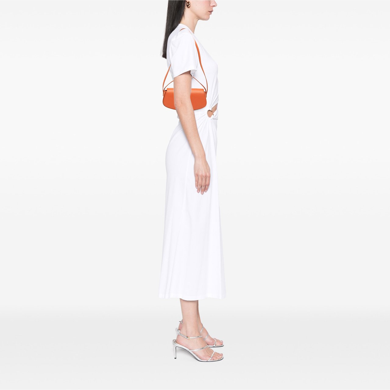 Celine Smooth Calfskin Tabou Clutch on Strap Oranje