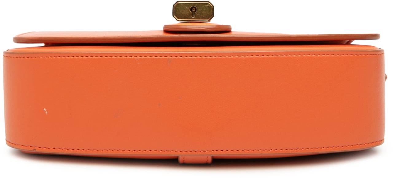 Celine Smooth Calfskin Tabou Clutch on Strap Oranje