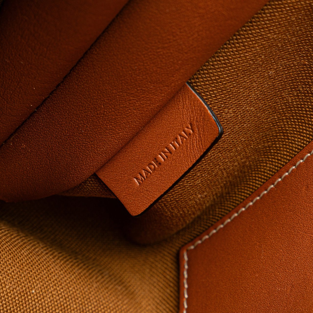 Celine Triomphe Coated Canvas Clutch On Chain Bruin