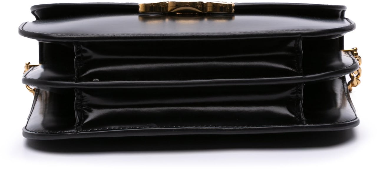Celine Shiny Calfskin College Triomphe Zwart