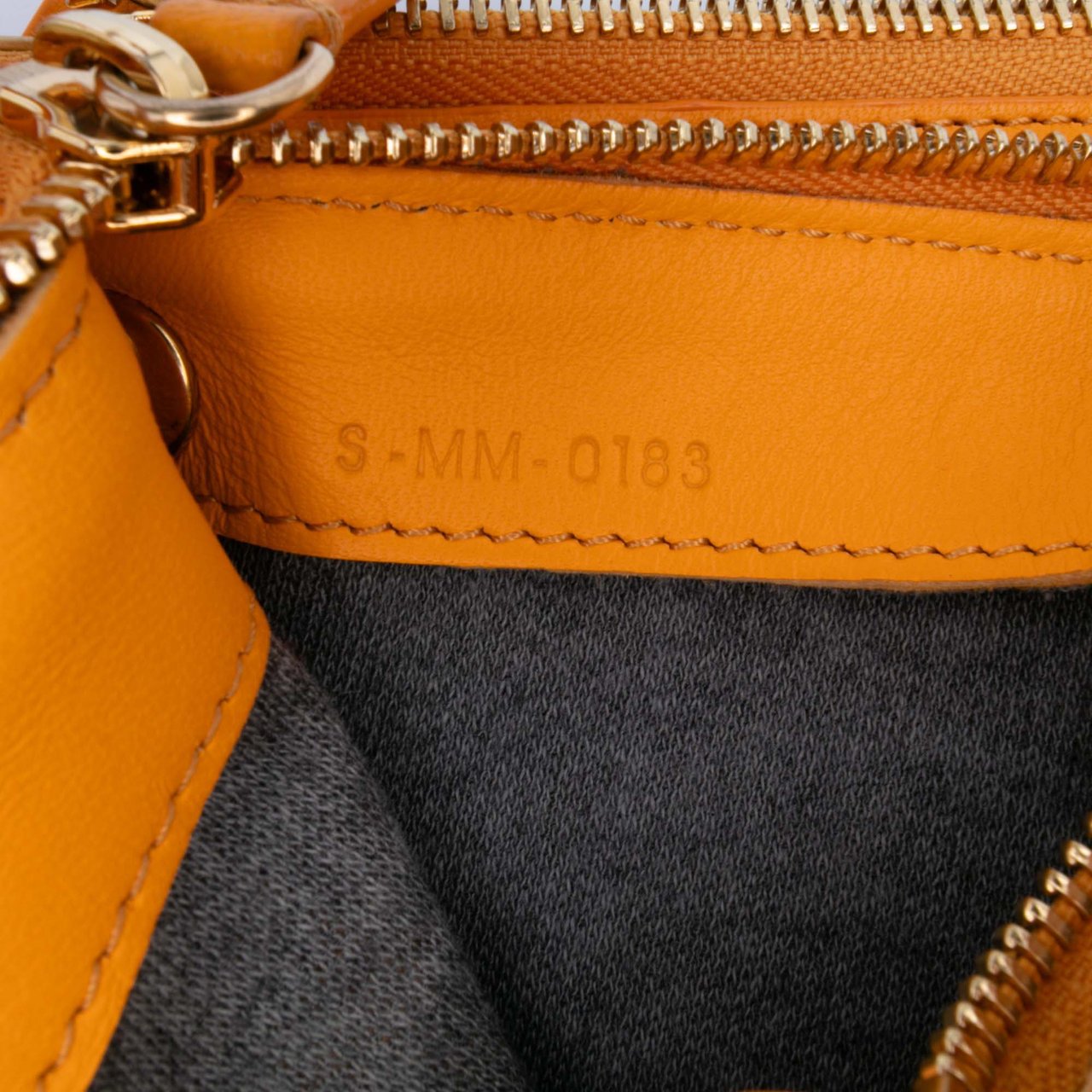 Celine Large Lambskin Trio Crossbody Oranje