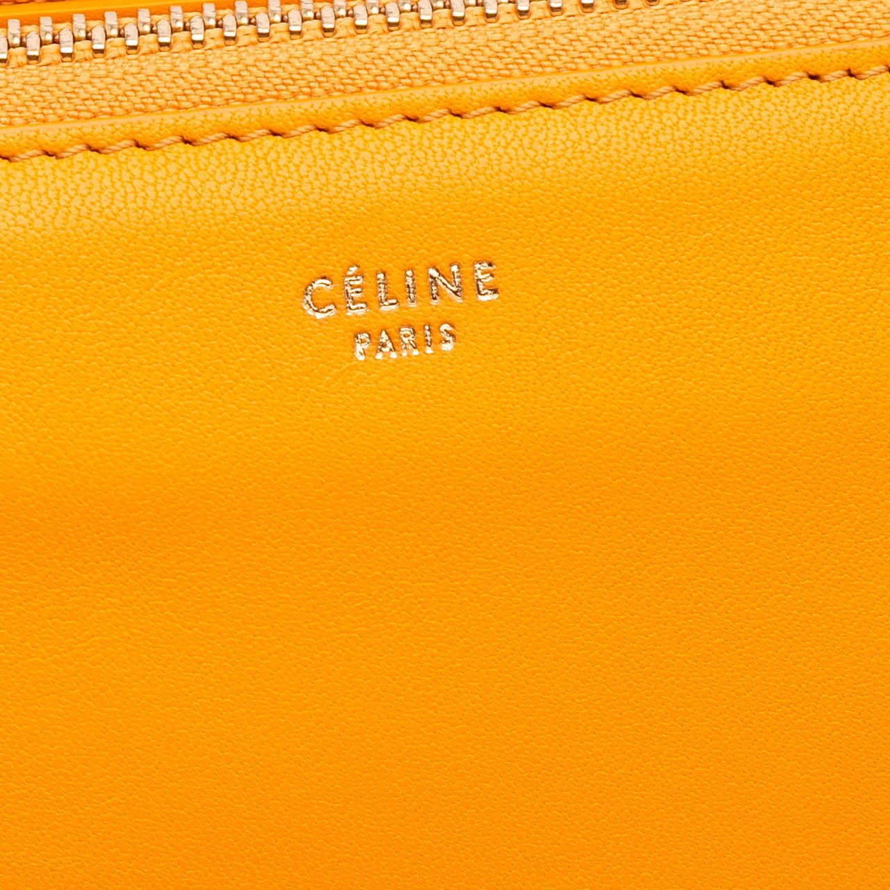 Celine Large Lambskin Trio Crossbody Oranje