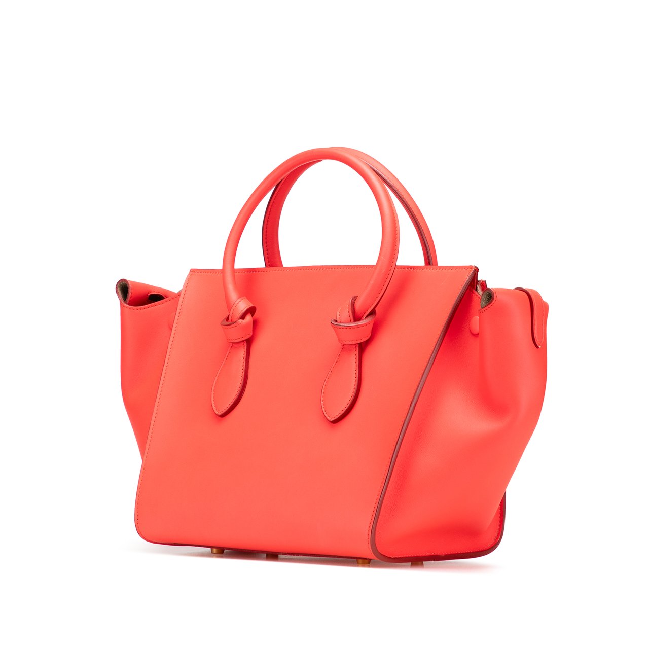 Celine Medium Smooth Calfskin Tie Knot Tote Oranje