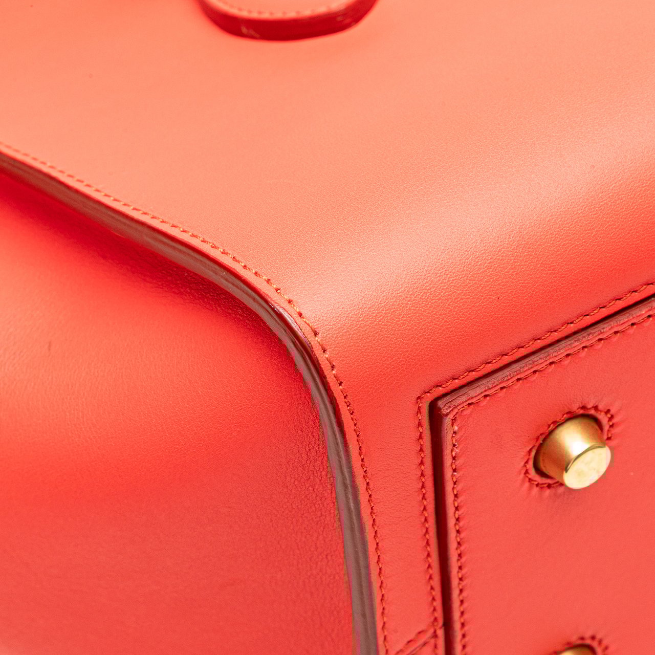 Celine Medium Smooth Calfskin Tie Knot Tote Oranje