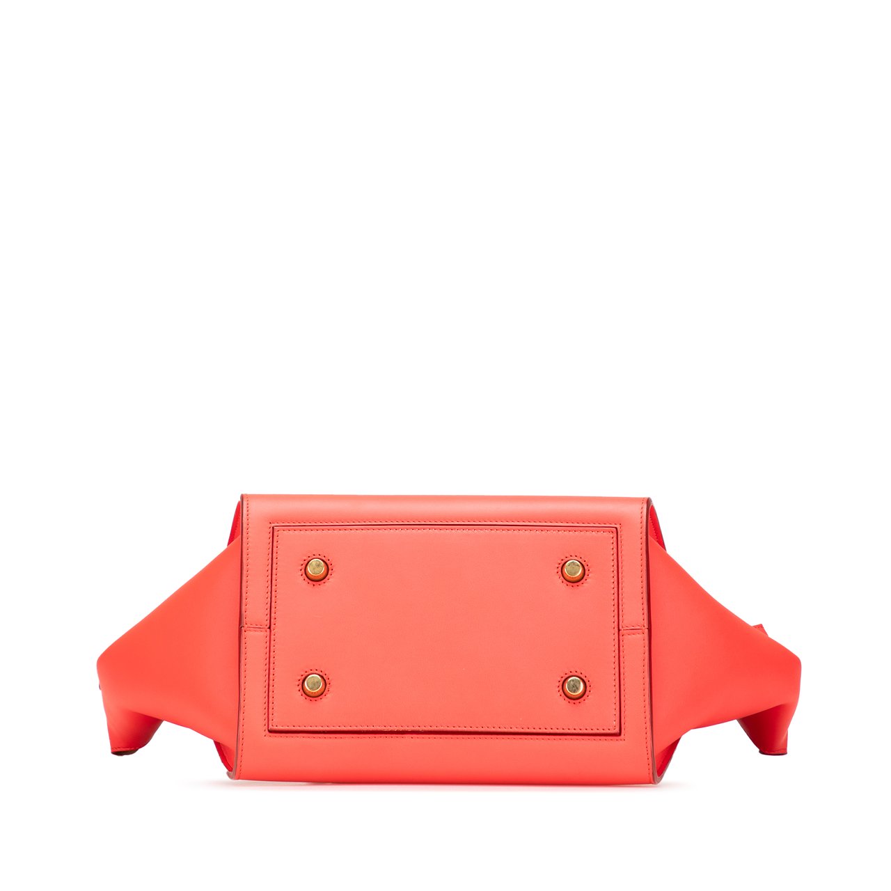 Celine Medium Smooth Calfskin Tie Knot Tote Oranje