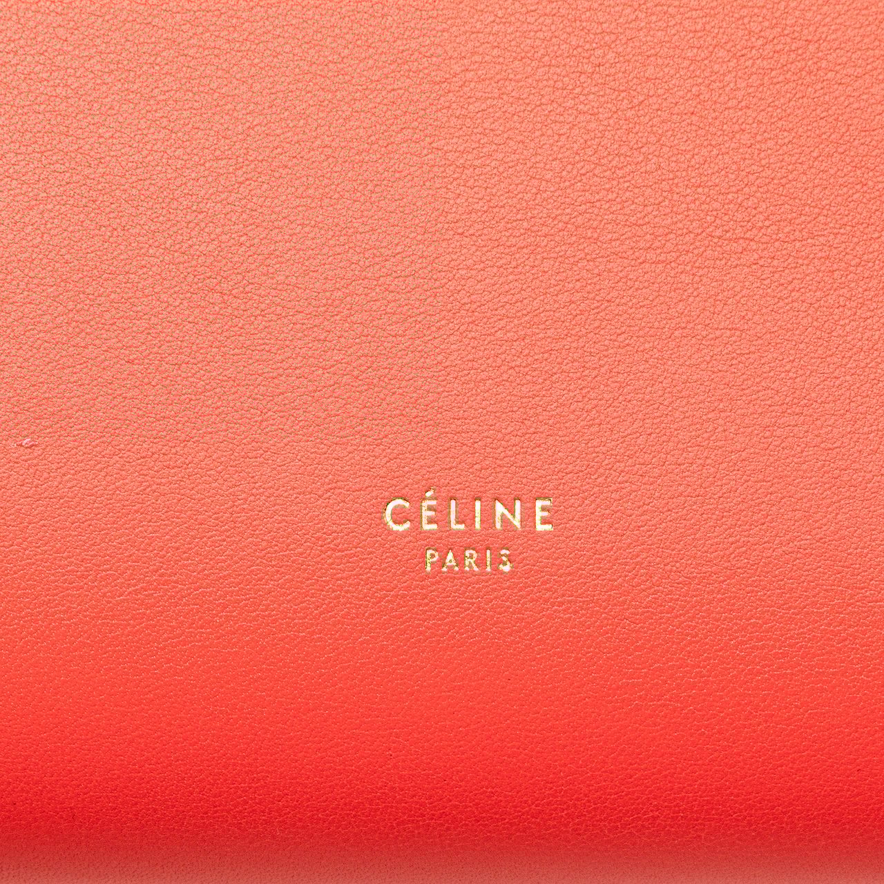 Celine Medium Smooth Calfskin Tie Knot Tote Oranje