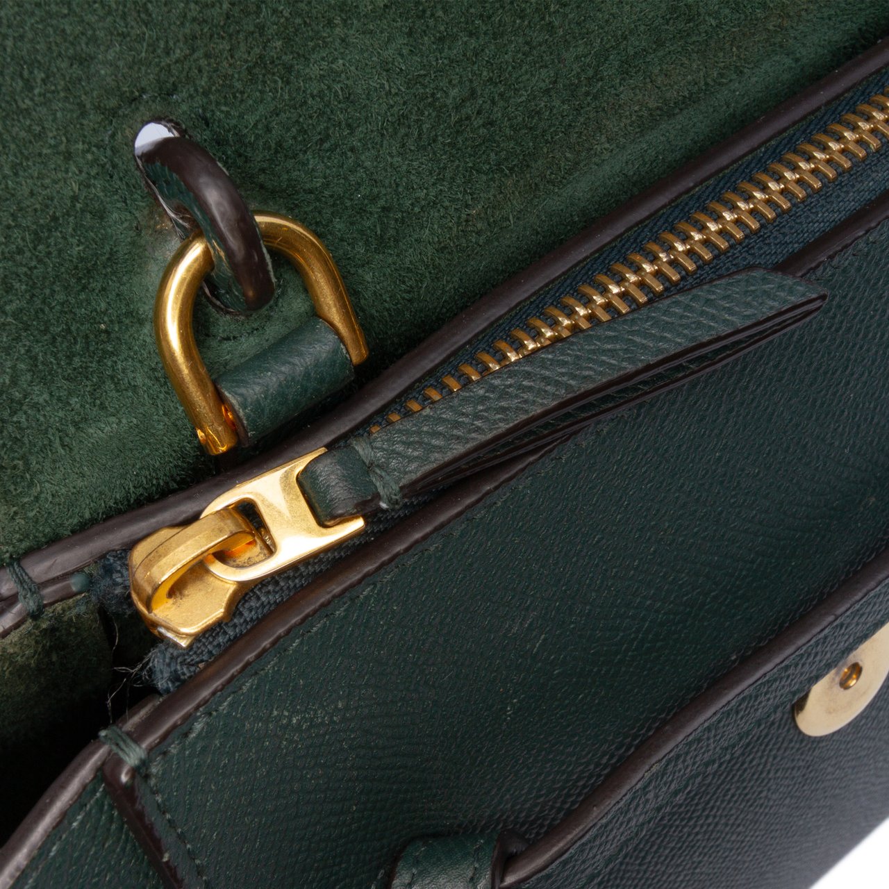 Celine Nano Grained Calfskin Belt Bag Groen
