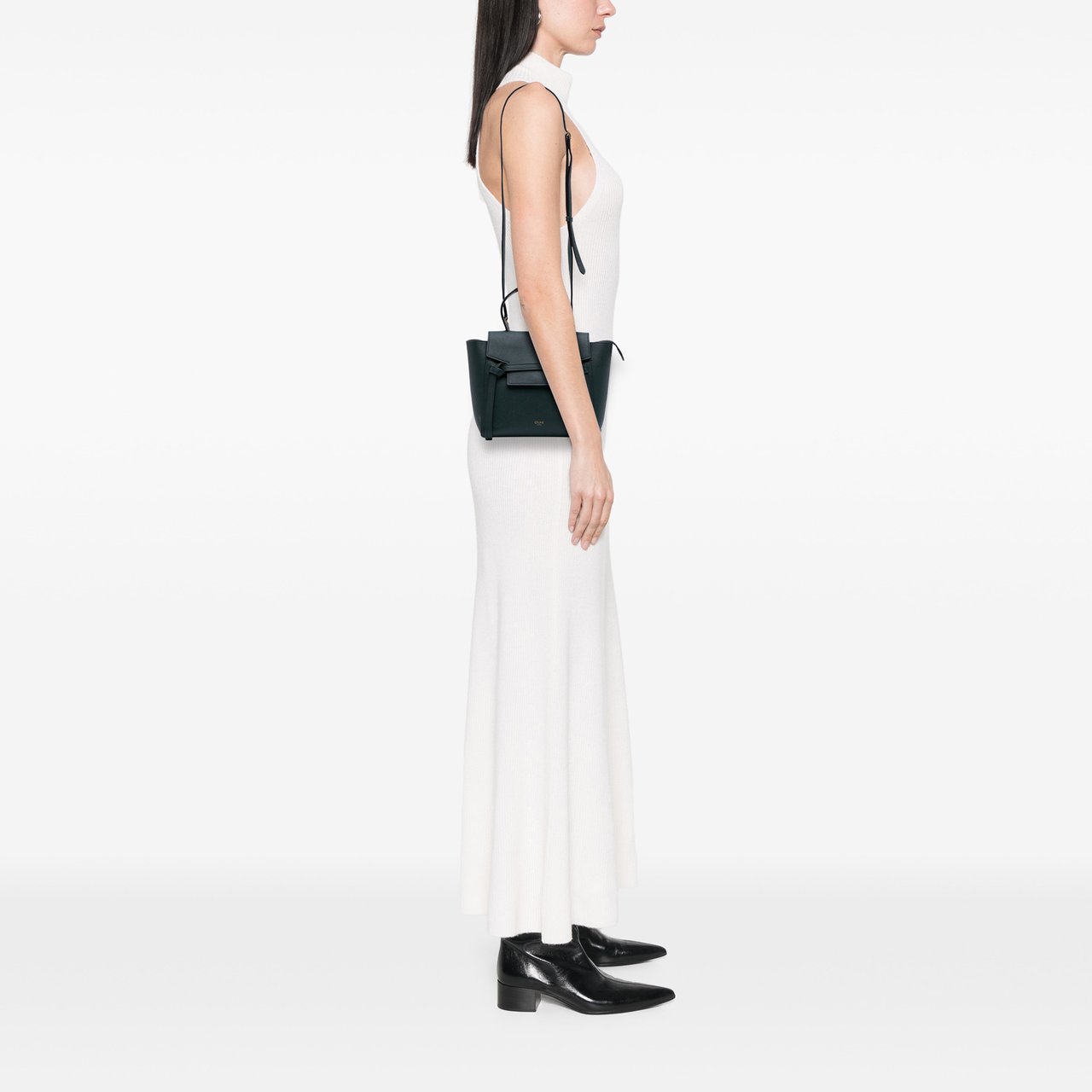 Celine Nano Grained Calfskin Belt Bag Groen