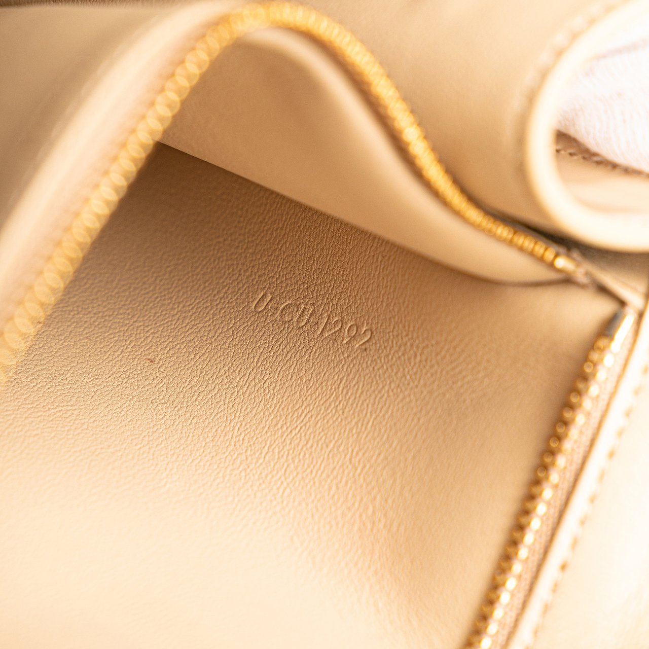 Celine Teen Shiny Calfskin Triomphe Besace Clea Chain Crossbody Bruin