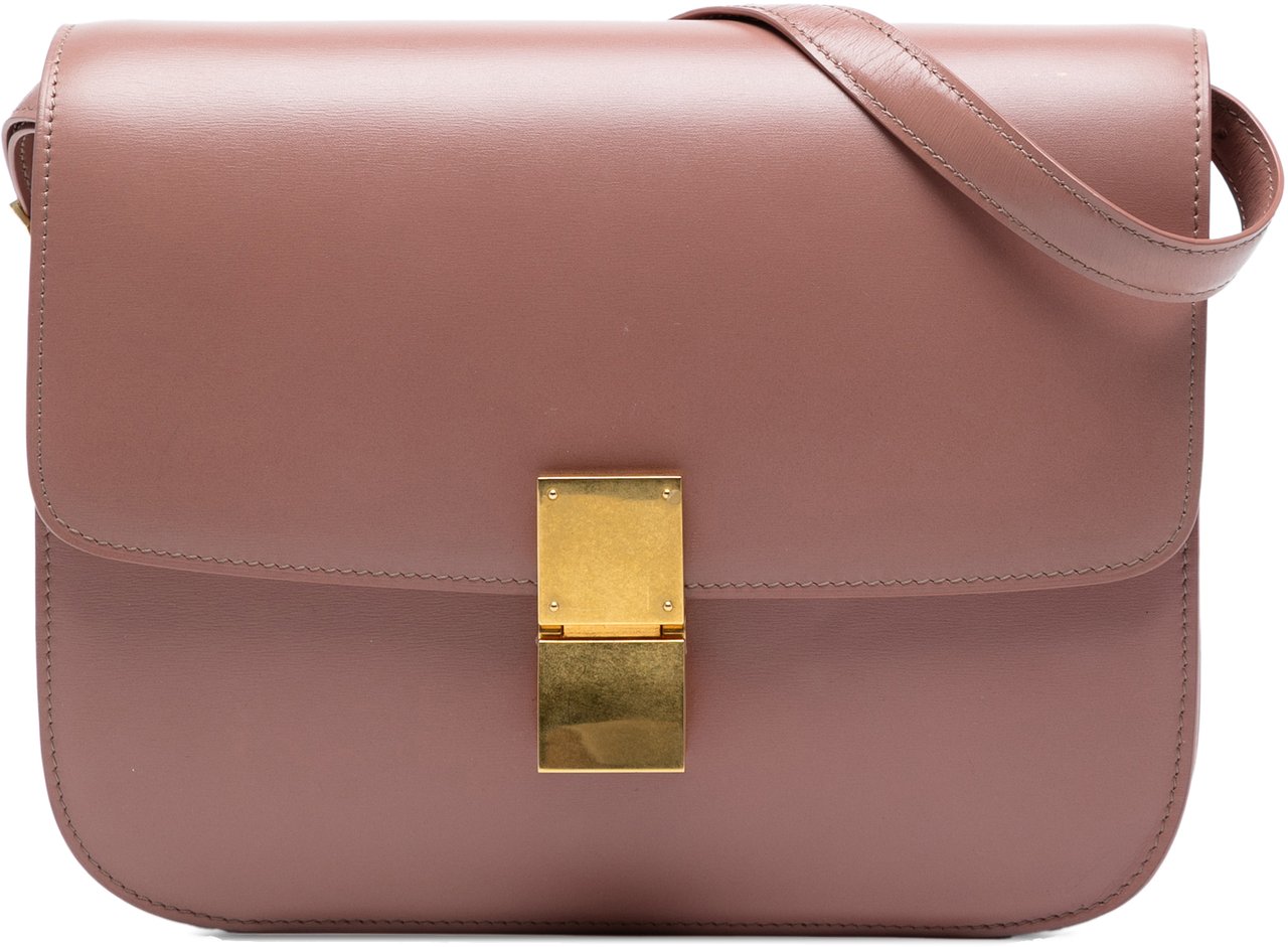Celine Medium Calfskin Classic Box Roze