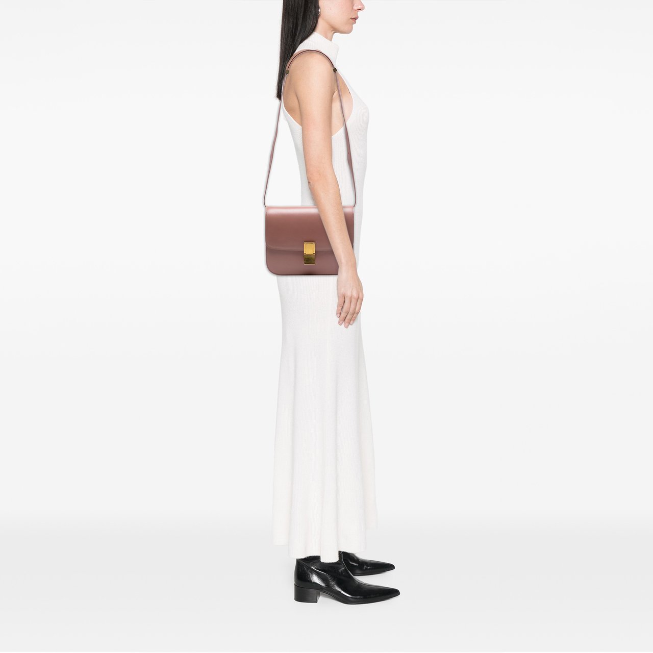 Celine Medium Calfskin Classic Box Roze