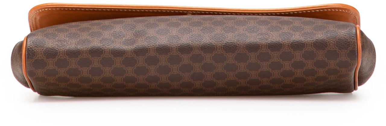 Celine Macadam Coated Canvas Clutch Bruin