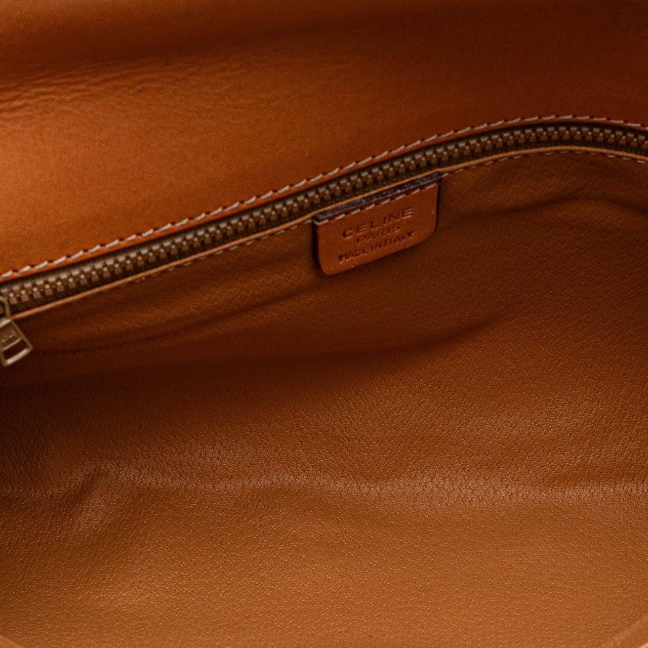 Celine Macadam Coated Canvas Clutch Bruin