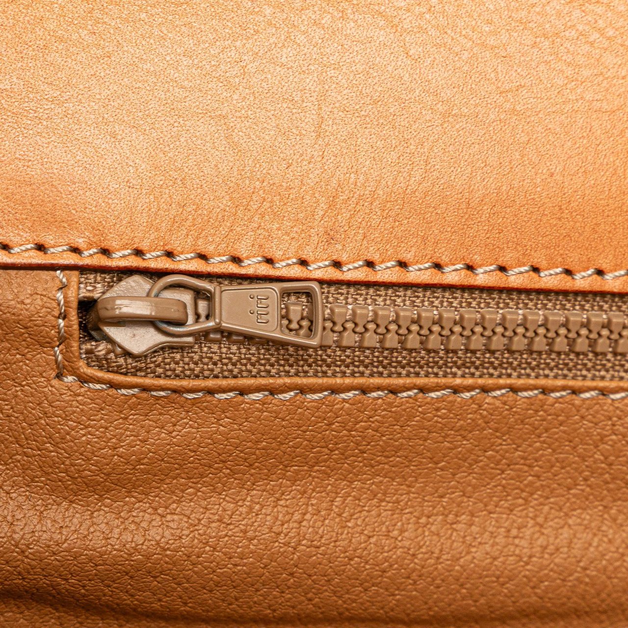 Celine Macadam Coated Canvas Clutch Bruin