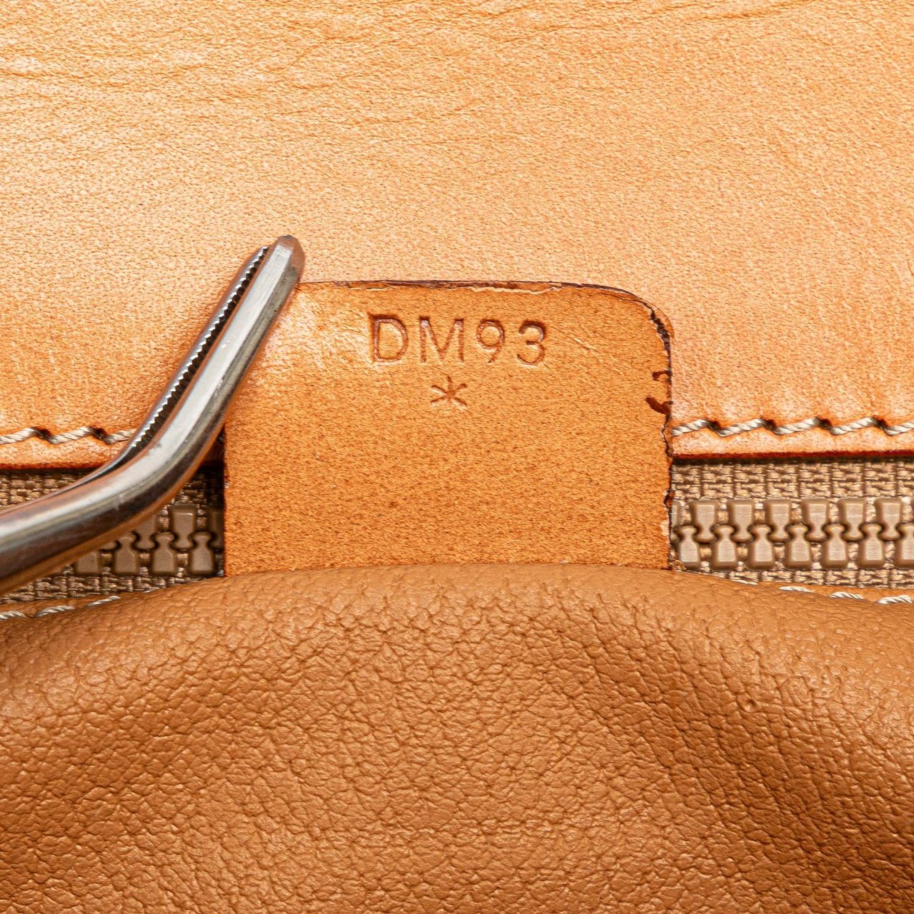 Celine Macadam Coated Canvas Clutch Bruin