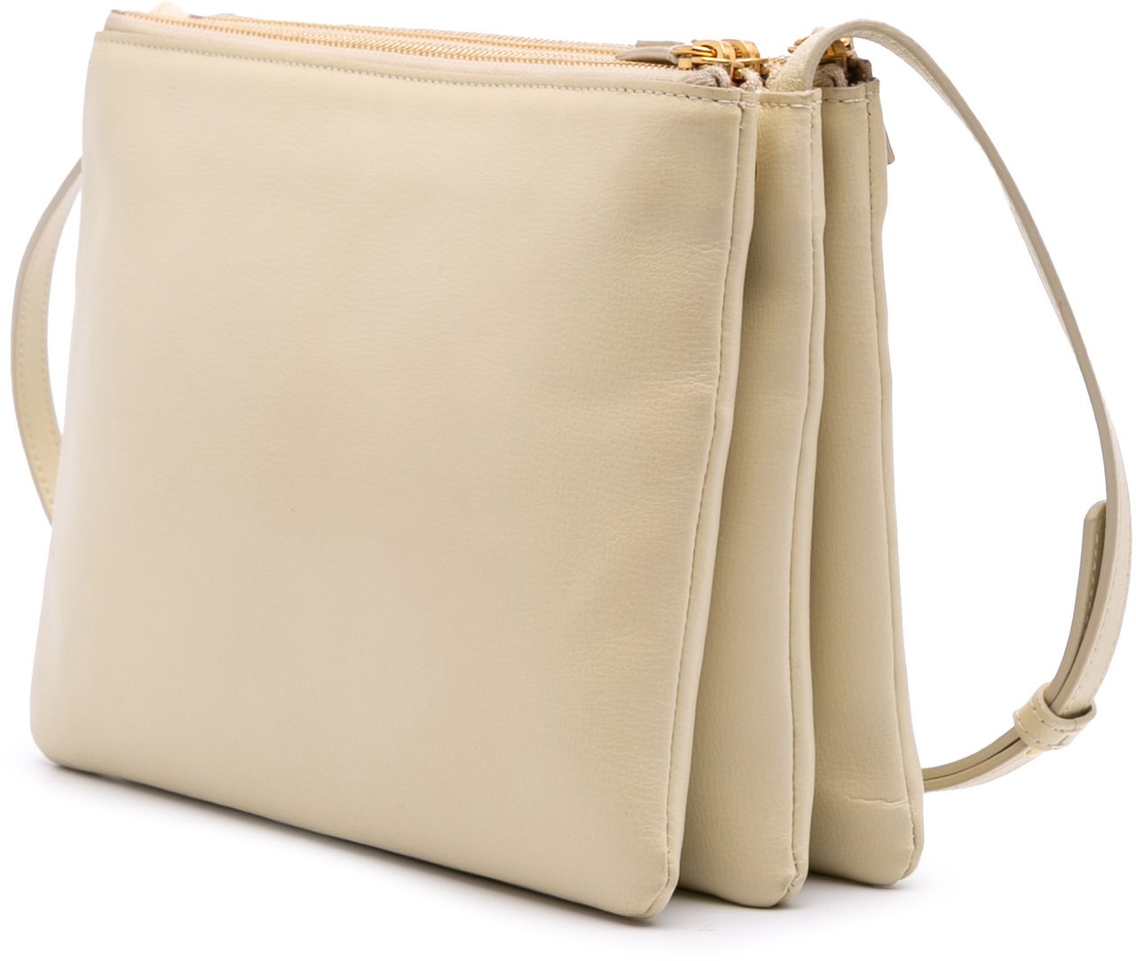 Celine Large Lambskin Trio Crossbody Bruin