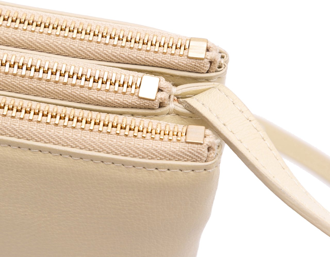 Celine Large Lambskin Trio Crossbody Bruin
