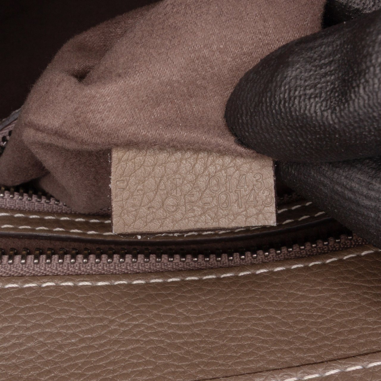 Celine Micro Leather Luggage Tote Bruin