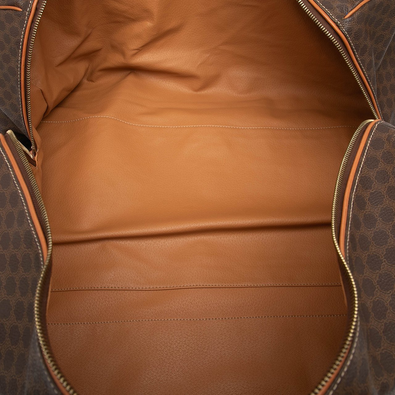 Celine Macadam Coated Canvas Travel Bag Bruin