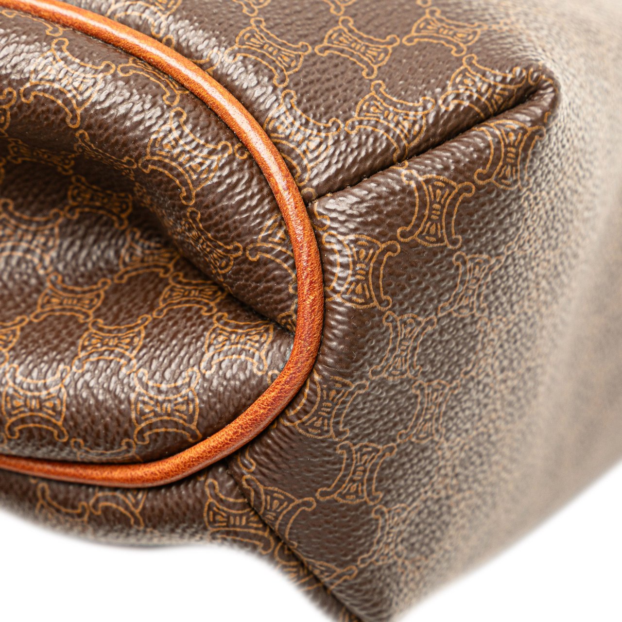 Celine Macadam Coated Canvas Crossbody Bruin