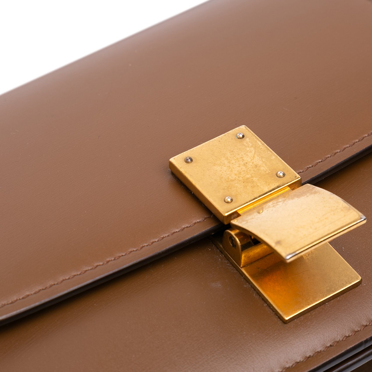 Celine Small Calfskin Classic Box Bruin