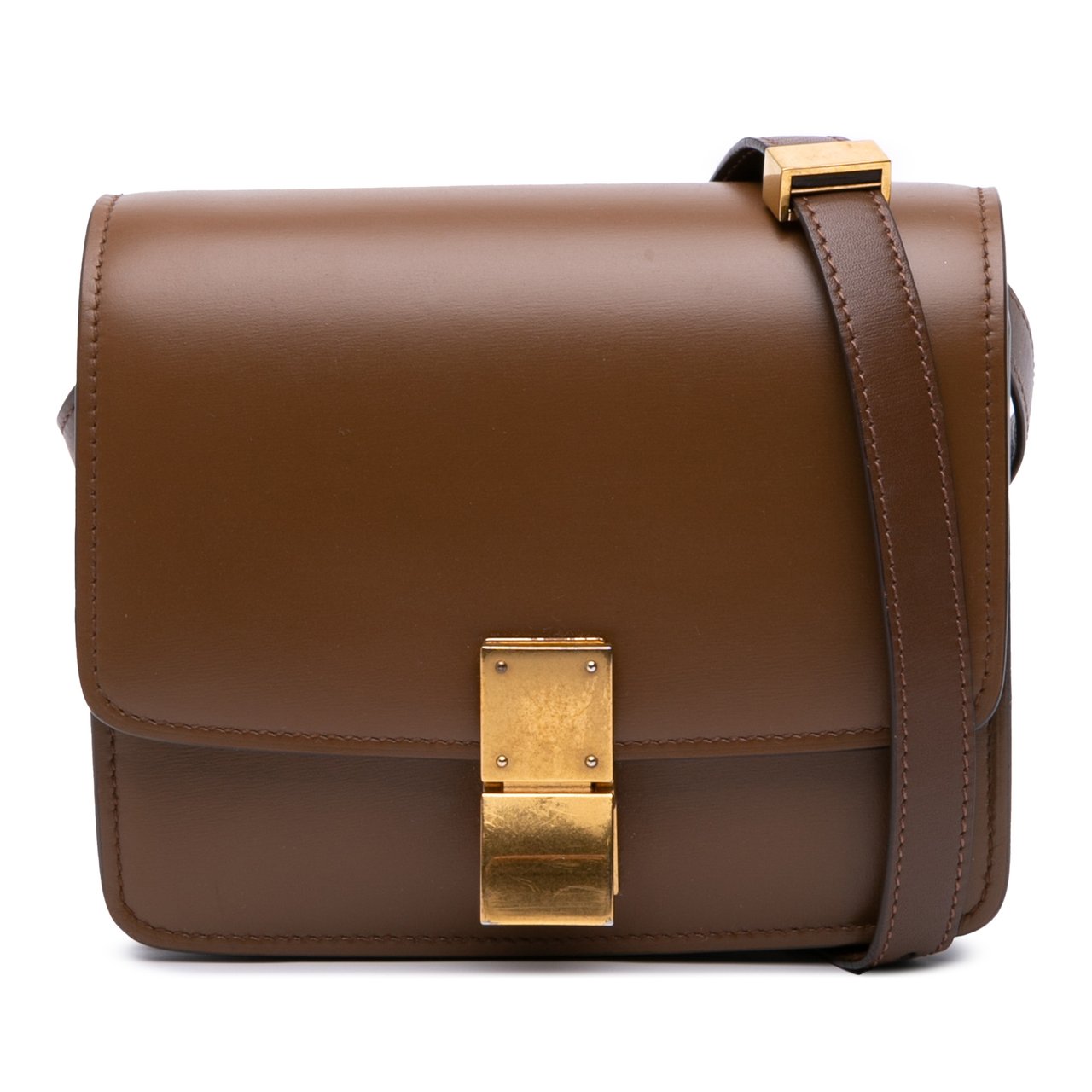 Celine Small Calfskin Classic Box Bruin