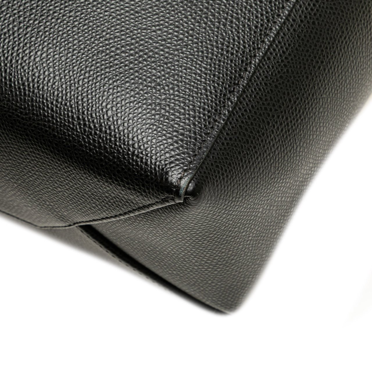 Celine Small Bicolor Leather Vertical Cabas Wit