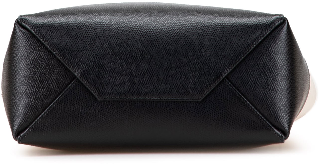 Celine Small Bicolor Leather Vertical Cabas Wit