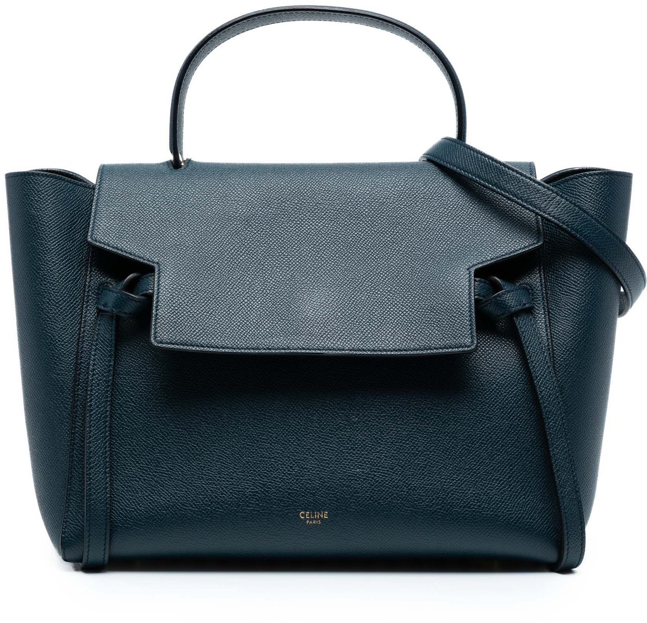 Celine Mini Grained Calfskin Belt Bag Blauw