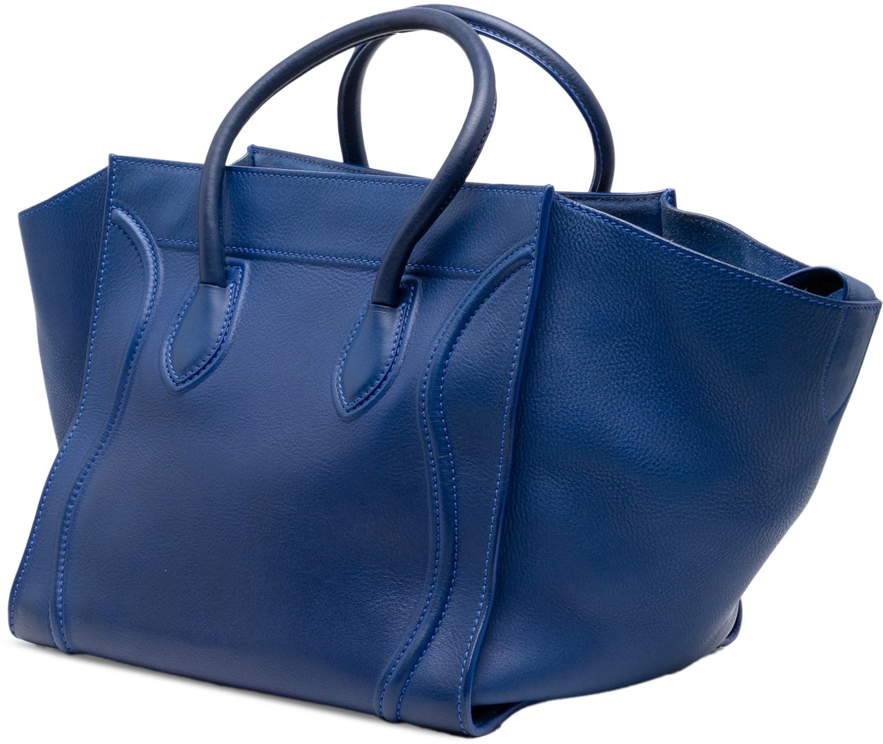 Celine Medium Grained Calfskin Phantom Luggage Tote Blauw