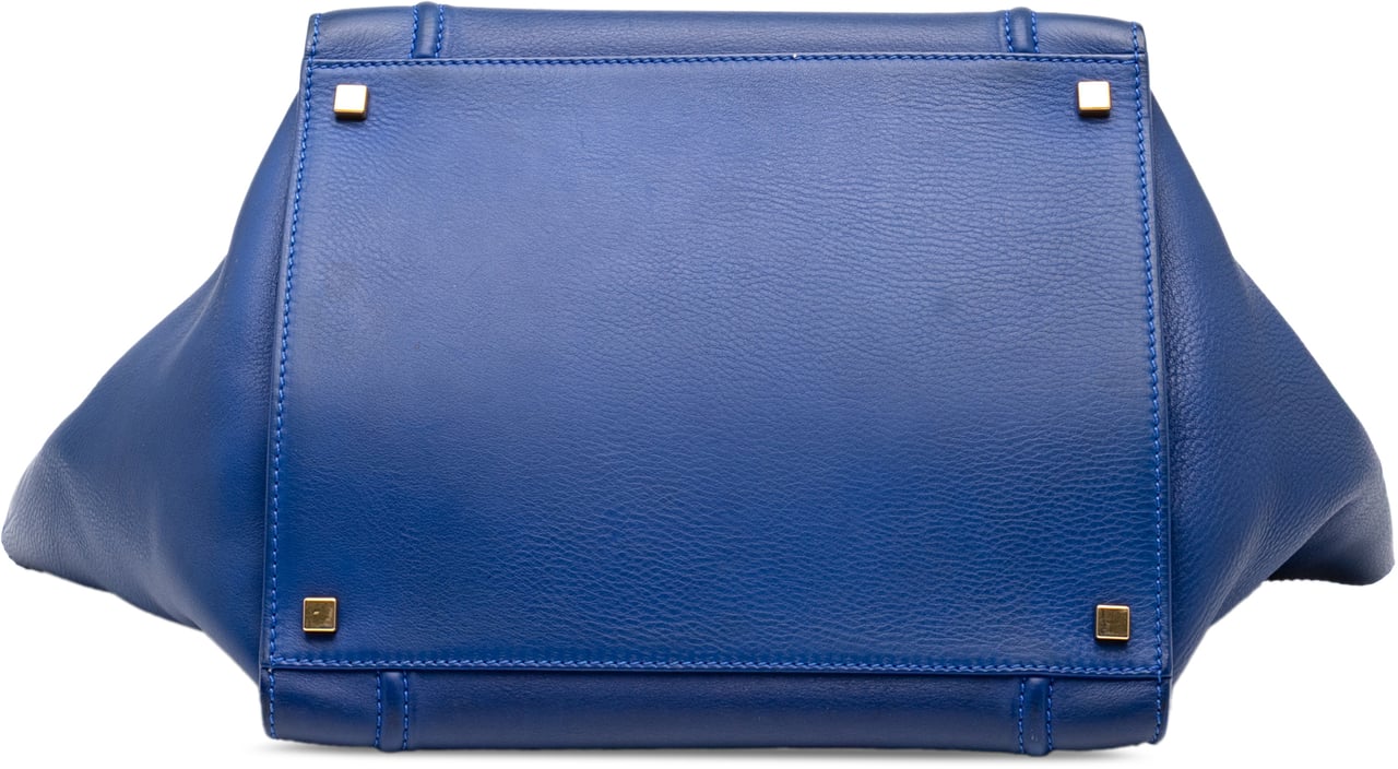 Celine Medium Grained Calfskin Phantom Luggage Tote Blauw