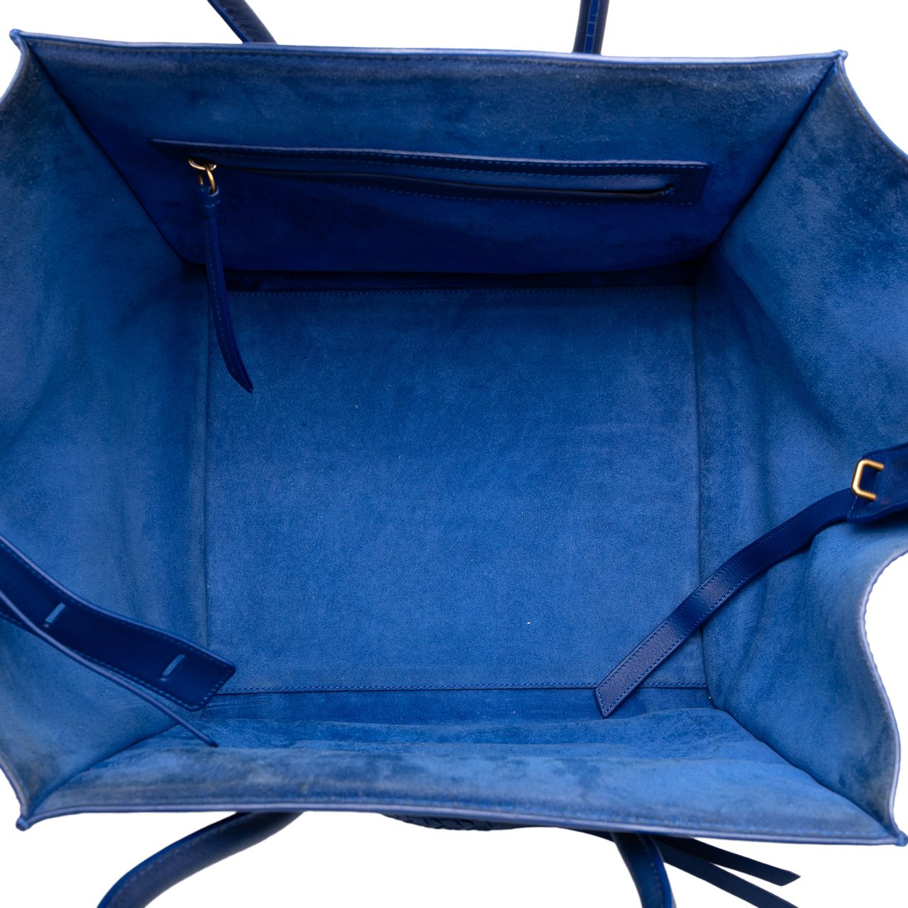 Celine Medium Grained Calfskin Phantom Luggage Tote Blauw