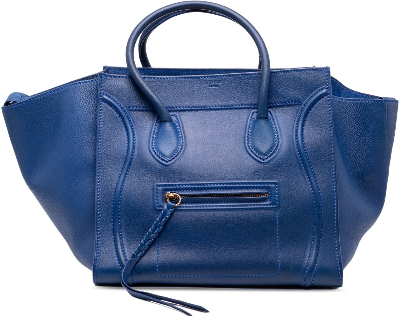 Celine Medium Grained Calfskin Phantom Luggage Tote Blauw