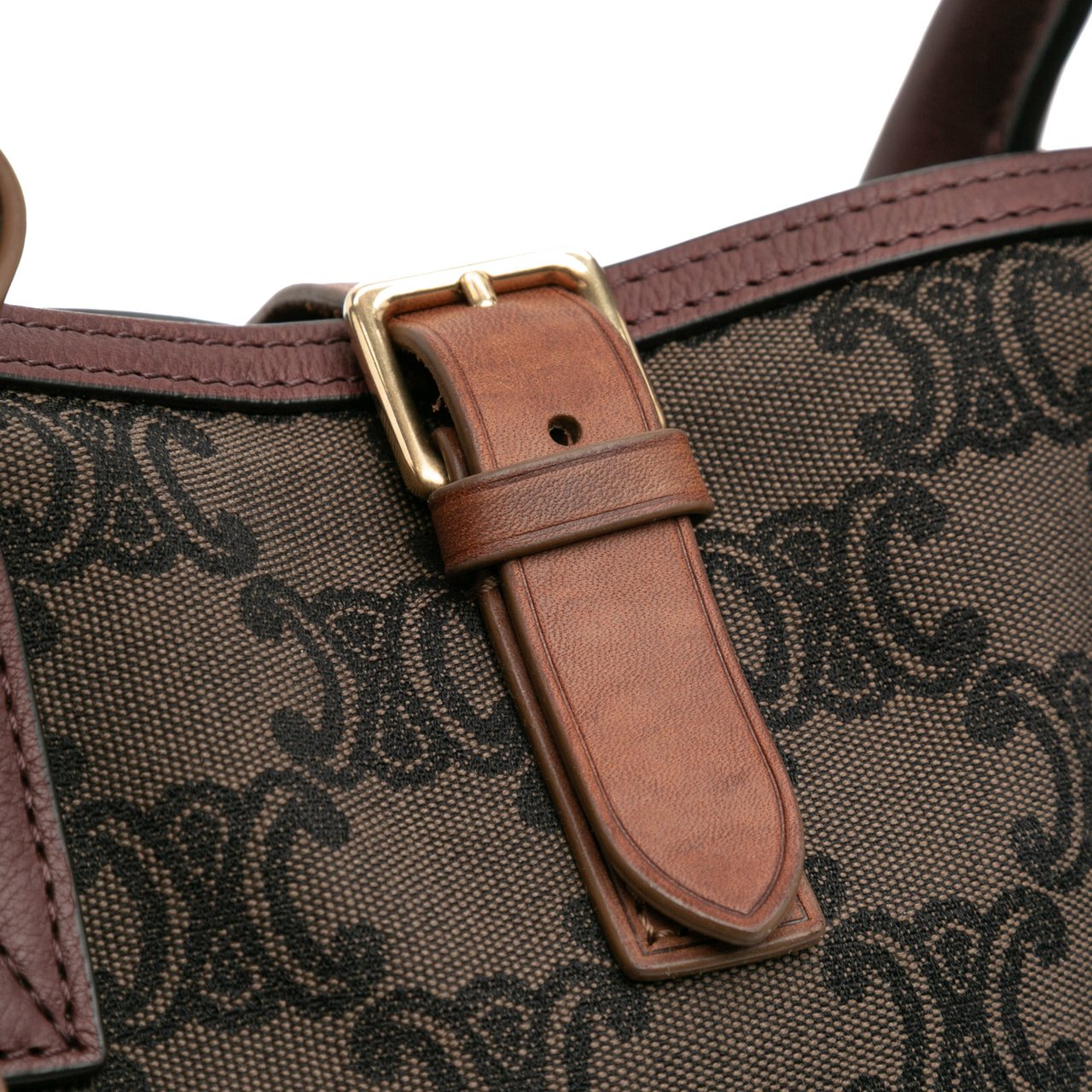 Celine Macadam Canvas Tote Bruin