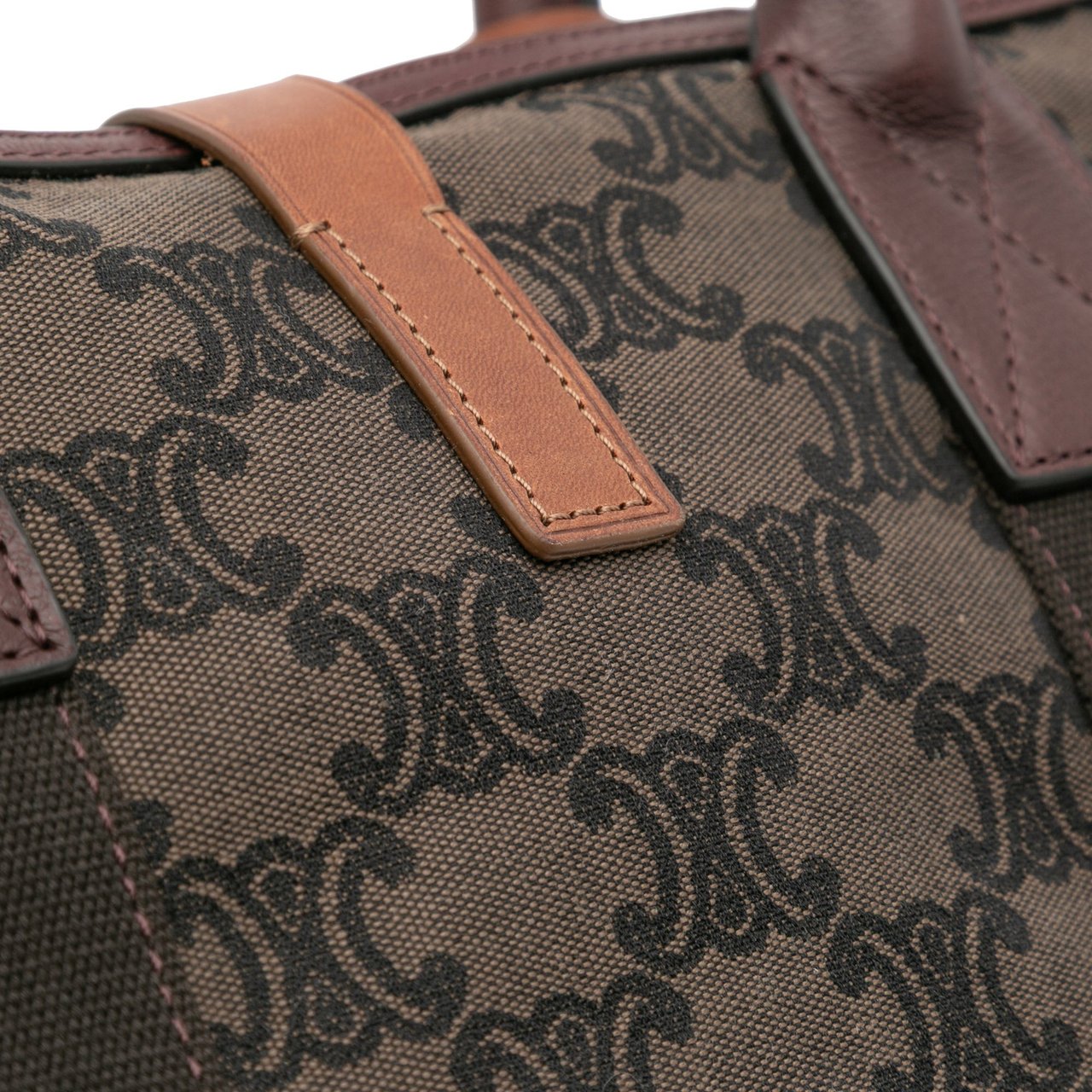 Celine Macadam Canvas Tote Bruin
