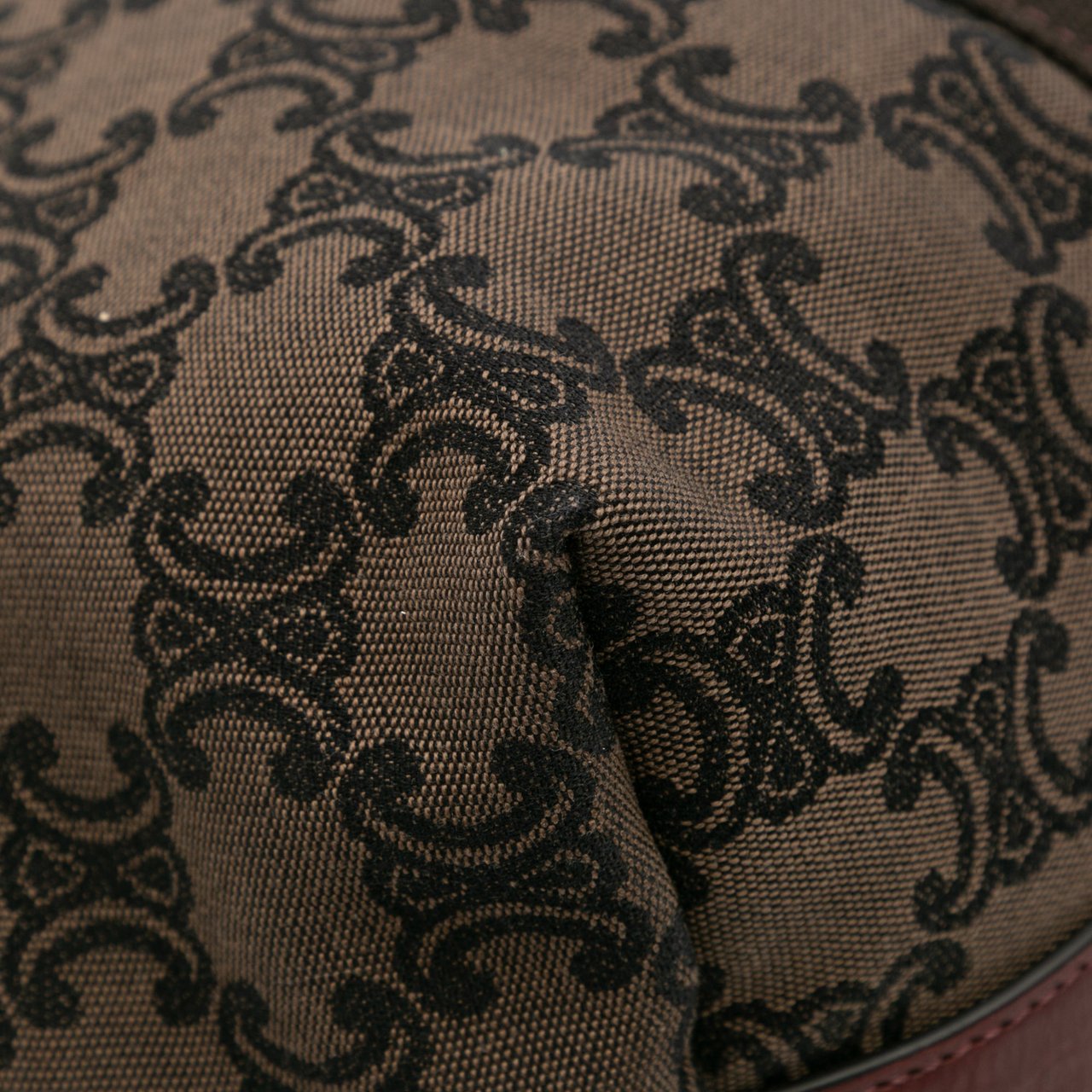 Celine Macadam Canvas Tote Bruin