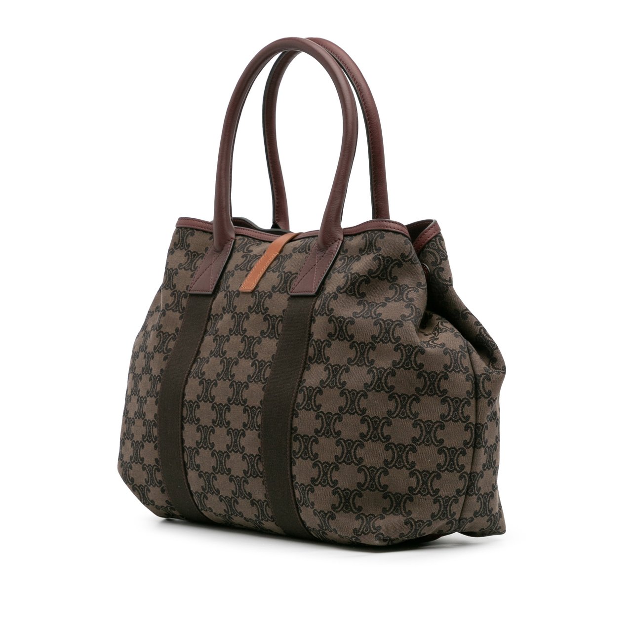 Celine Macadam Canvas Tote Bruin