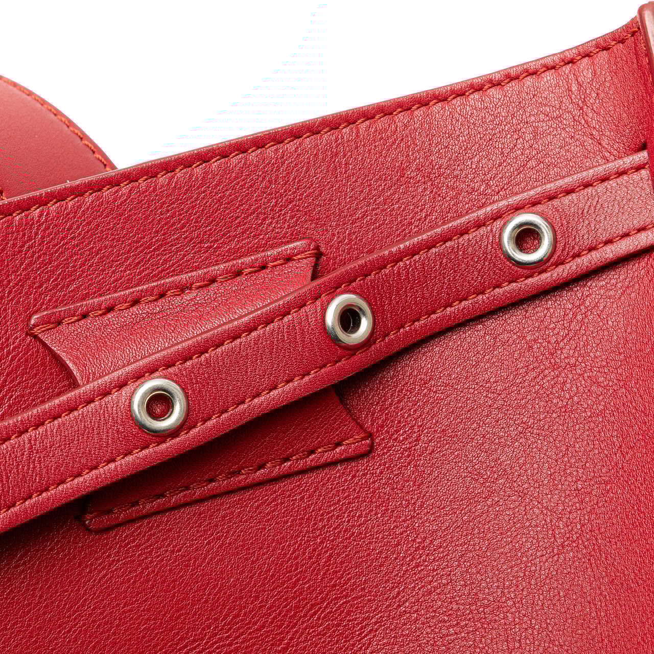Celine Leather Big Bag Bucket Crossbody Rood