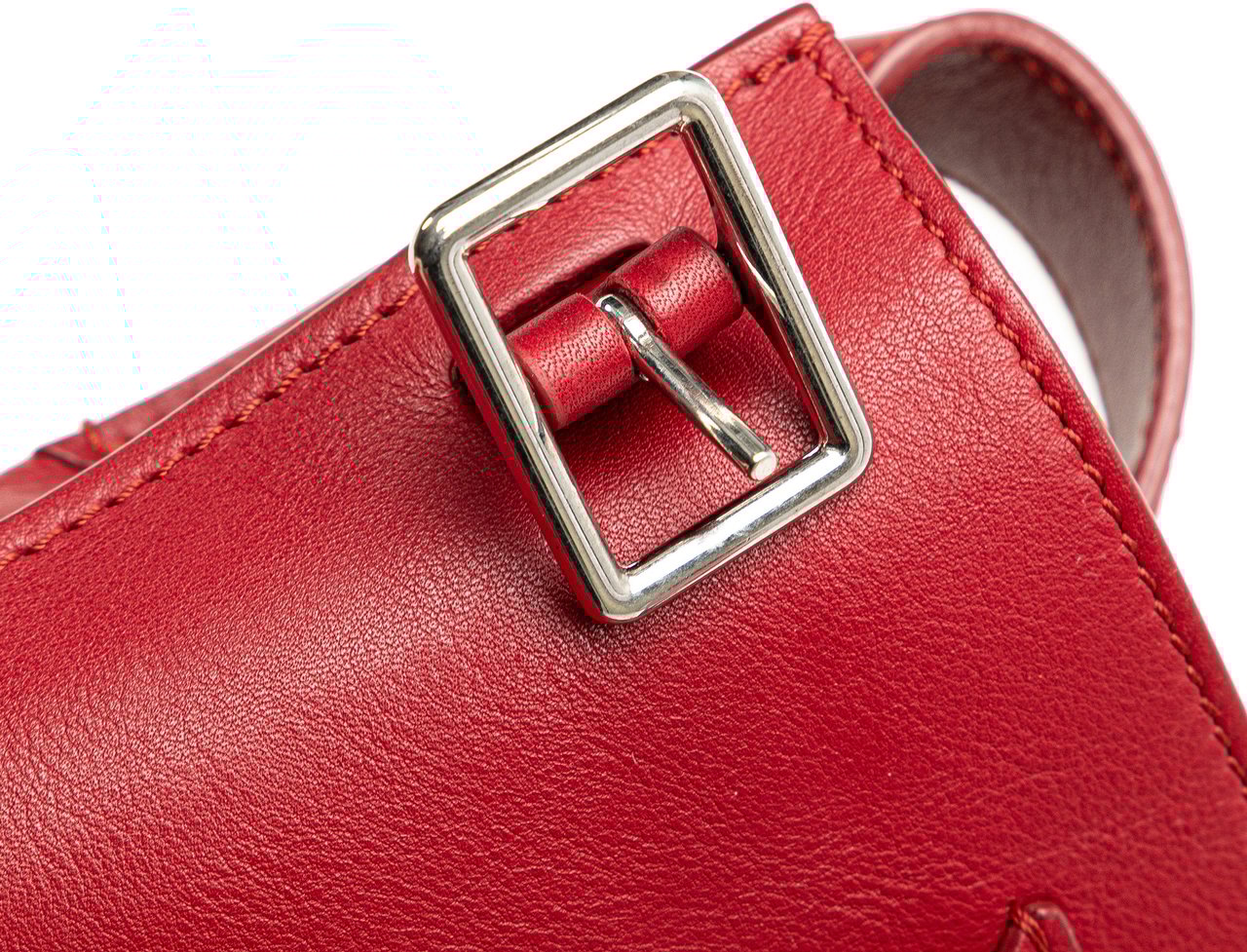 Celine Leather Big Bag Bucket Crossbody Rood