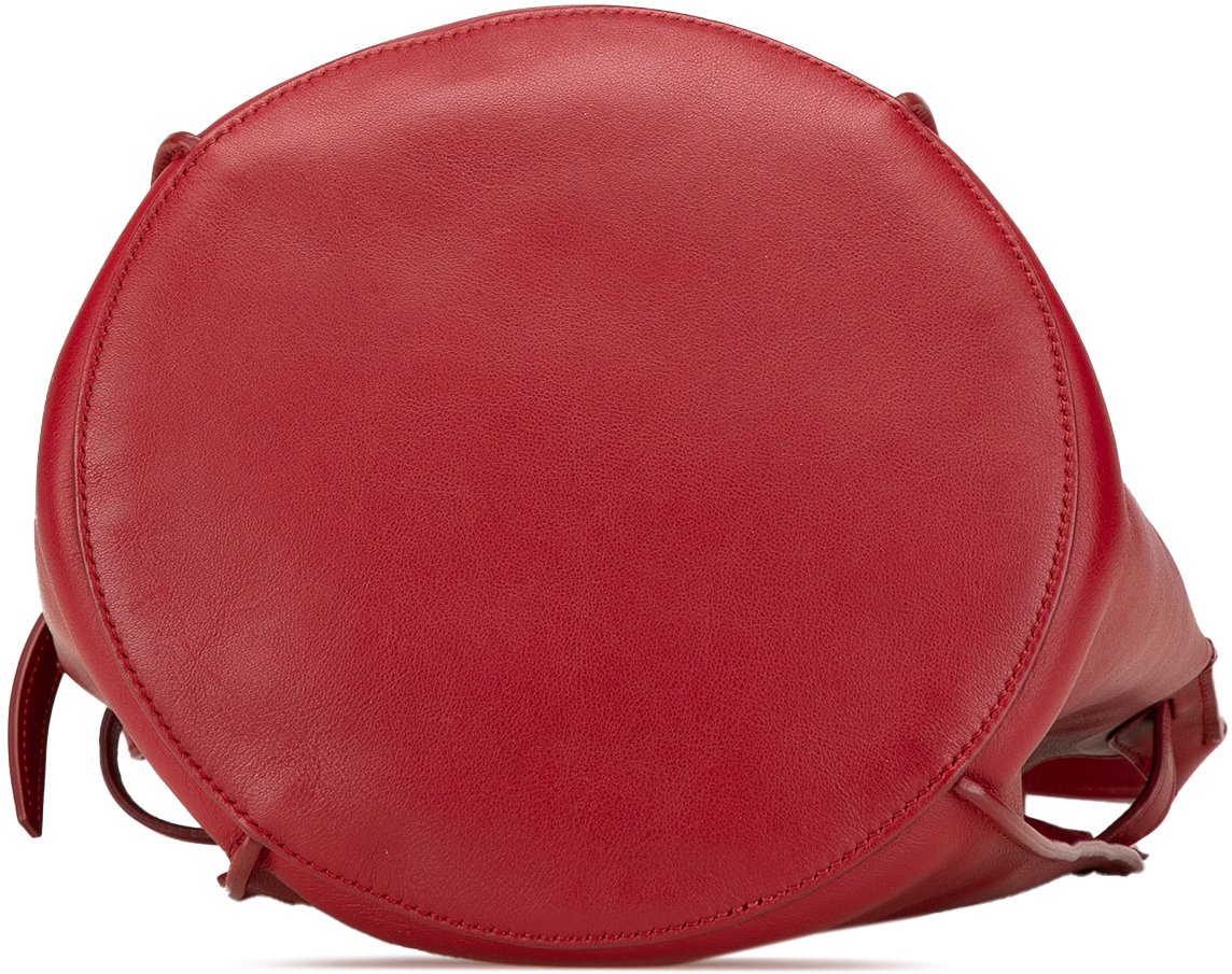 Celine Leather Big Bag Bucket Crossbody Rood